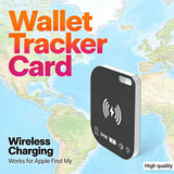 Wireless Charging Ultra Slim Tracking Card IPX68 Waterproof Works for Apple Find My Ultra Thin Tracker Keys Suitcase Bag Locator