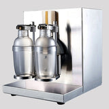 Stainless Steel Double Cup Bubble Tea Fruit Juice Coffee Shop Shaking Machine With Timer Cocktail Boba Milk Tea Shaker 110V 220V