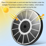 ABWG-3.5W Solar Fountain for Bird Bath LED Solar Water Fountains with 2200mAh Battery Solar Powered Fountain