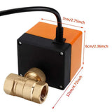 Electric ball valve AC 220V Brass Electric Motorized Ball Valve 3-wire 2-control 2-way NPT thread fan coil electric valve DN15