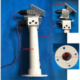 NEW DIY DC Dual Axis Pan Tilt Solar Tracking and Monitoring Robot Heavy Load High Torque All Metal X Axis Y Axis Worm Gear Motor