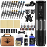 Long-lasting Tattoo Machines Set Battery Tattoos Full Kit Wireless Permanent Makeup Gun Sets Professional Tattoos Supplies