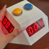 0.8” 3-Digit Red LED Countdown Timer with 999s Max for Board Games, Card Games, Competitions - Four-Sided Digital Game Timer