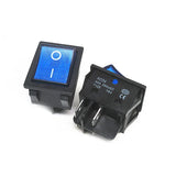 (2Pcs) Welding Machine High Current Ship Switch 40A High Power Rocker Switch KCD4 With Light 4 Pin 2 Gears 25*31mm