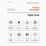 Aroma Diffuser With Bluetooth Speaker Essential Oil Diffuser Flickering Flame 260Ml White Noise Sleep Sound Machine