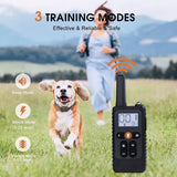 2 Dog Training Collar Rechargeable Remote Trainer 800M Range Waterproof IP67 Electronic Collar with Beep Vibration Shock