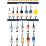 1200pcs Insulated Tubular Terminal Wire End Pressed Crimping Terminal Kit Wire Ferrules Connectors Terminals Cables End sleeves