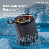 Portable Speaker XDOBO 40W IPX5 Waterproof BT5.3 TWS RGB Lights 16H Playtime Type-C 50% Vol EQ Modes 3 Kingdoms