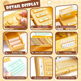 New Double Layer Pencil Case Large Capacity with Combination Lock Stationery Box Mechanical Pen Box School Office