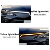 LED Daytime Running Light For Toyota Corolla 2019-2025 Front Bumper Grille Light Turn Signal Light Accessories