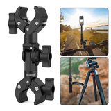 GW-Double Clamp Mount Bracket Magic Arm Clamp For Gopro Insta 360 Camera Monitor Led Light Selfie Stick Motorcycle Bracket