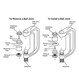 10 Piece 4-In-1 Ball Joint Puller Ball Joint Extractor Tool Set