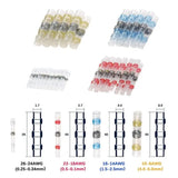 500PCS Heat Shrink Solder Connectors Solder Seal Sleeve Heat Shrink Stick Butt Wire Stick Connector Kit Auto Marine Insulation