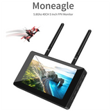 B27B 5 Inch Drone Display DVR IPS 800X480 5.8G 40CH Diversity Receiver 1000Lux FPV HD Display For RC Drone Radio Controller