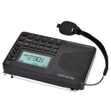 HRD-603 Portable Radio AM/FM/SW/BT/TF Pocket Radio USB MP3 Digital Recorder Support TF Card Bluetooth Radio