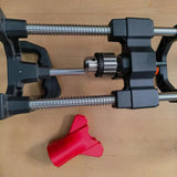 For drilling in wood, aluminum profiles and angled angles - Versatile vertical drilling and tapping guide with graduations