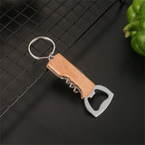 50pcs Portable Corkscrew Bottle Opener Keychain