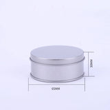 20pcs Small Metal Round Tin Silver Storage Box Case