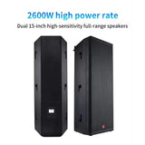 High Power Professional Audio 600W 15 Inch Speaker PA System For Stage