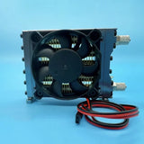 RC Hydraulic Model Radiator Hydraulic System Heat Dissipation Accessories With 12V Fan For Excavator Loader