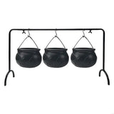 2025 New 3 Pcs Halloween Decorations Witches Cauldron Candy Serving Bowls on Rack Party Supplies For Halloween Festival