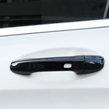 4Pcs Outer Door Handle Cover Trim Stickers for Mercedes Benz C E GLC GLB A B GLE GLS CLA GLA 15-24 4Doors with Holes A