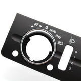 Car Dashboard Button with Headlight Switch Cover Panel Trim for Mercedes Benz W211 E Class 320 350 550 2003-2008 D