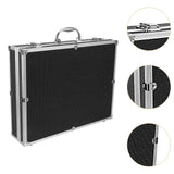 Microphone Carrying Studio with Sponge Vocal Microphones Hard Case Instrument Box for 4 Mics Storage Broadcast Equipment Mixer