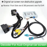 Car Reverse Camera Trajectory Decoder For Audi A3 8v S3 8p RS3 2012~2021 OEM Original Screen Upgrade Parking Camera Plug & Play