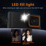 1080p Retro CCD Portable Digital Camera Entry-level Camera Led Fill Light 4K Digital  CCD 180°  Flip Screen Selfie