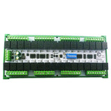 RYR432D DC12/24V 20A 32 Channel RS485 Relay Module Multifunction Modbus RTU Switch PLC Remote IO Board with Install DIN Rail Box