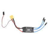 ABWG-4PCS 2-4S 30A RC Brushless ESC XT60 Electric Speed Controller 5V 2A for 2 to 4S Lipo Battery Multicopter