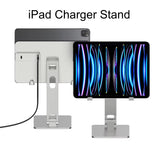 Portable Folding Magnetic Aluminum IPad Charger Stand Tablet Charger Holder for IPad 11 13 Inch M4 2024