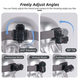 Vertical/Horizontal Headband Rotatable Elastic Retention Strap Lightweight Adjustable Head Fixed strap for DJI Osmo Nano