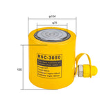 Short Type Hydraulic Jack Rated Load 30 Tons Stroke 50MM RSC-3050