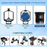 Astronomical Telescope Three-Axis Metal Mobile Phone Holder Adapter Photography Microscope Multi-Function Holder