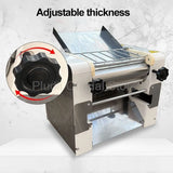 2200W Stainless Steel Noodle Maker Stainless Steel Dough Press Machine Desktop Design Adjustable Thickness For Bread Bun Pasta