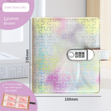 With Password Lock 200 Envelopes Money Saving Challeng PU Large Capacity Savings Binder Save Money Portable