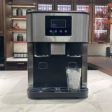 Commercial & Household Ice Maker - Automatic Bullet Ice Cube Machine (Low Energy Consumption, 25kg/24H Output, Compact Design）