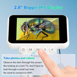 Andonstar Handheld Digital Microscope 2.8" LCD Screen 4X Digital Zoom Microscopes 8 LEDs Coins Electronic Magnifier PC Views