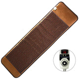 Far Infrared Heating Mat with Germanium Tourmaline Stones Therapy Pad for Back Pain Relief Body Warmth Relaxation Home Use