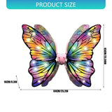 2025 New Light Up Butterfly Wing Costume with Light and Music Children Electric Butterfly Wing for Kid Birthday Halloween