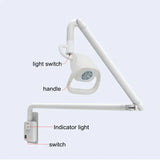 21W LED 7 Holes Hanging Operating Auxiliary Lamp Wall Mounted Medical Veterinary Examination Surgical Light with CE ISO