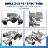 Aluminium Thermostatic Housing Assembly+ Water Outlet For Jaguar S-Type XJ8 XJR 4.2L 2003-2005 Part Numbers AJ89485 AJ87947