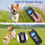 Dog Shock Collar with Remote Control, Rechargeable Dog Training Collar, IPX7 Waterproof E Collar for Dogs with 4 Safe Modes X-13