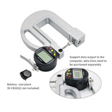 Professional 0-10mm 0.001mm High Accuracy Digital Thickness Gauge with Roller Insert Electronic Thickness Gauge