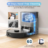 T20+ Robot Vacuum Cleaner - Self-Emptying & Wet Mopping (Auto Charging, USA Stock, Smart Mapping, 3000Pa Suction)