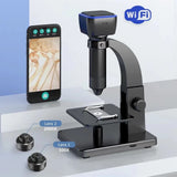 Professional 2000X 5MP HD Digital Wifi Microscope USB Microscopes for Electronics Soldering with Dual Lens for Android IOS PC