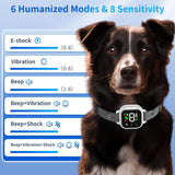 Dog Anti Bark Collar 2024 New Barking Collar with Beep Vibration Shock Type-c Rechargeable Barking Collar Harmless