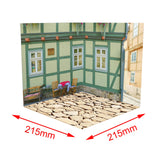 1/12 Scale Backdrop Scene Model Background Scene for Action Figures Dolls Mini Scale Car Parking Building Diorama Layout